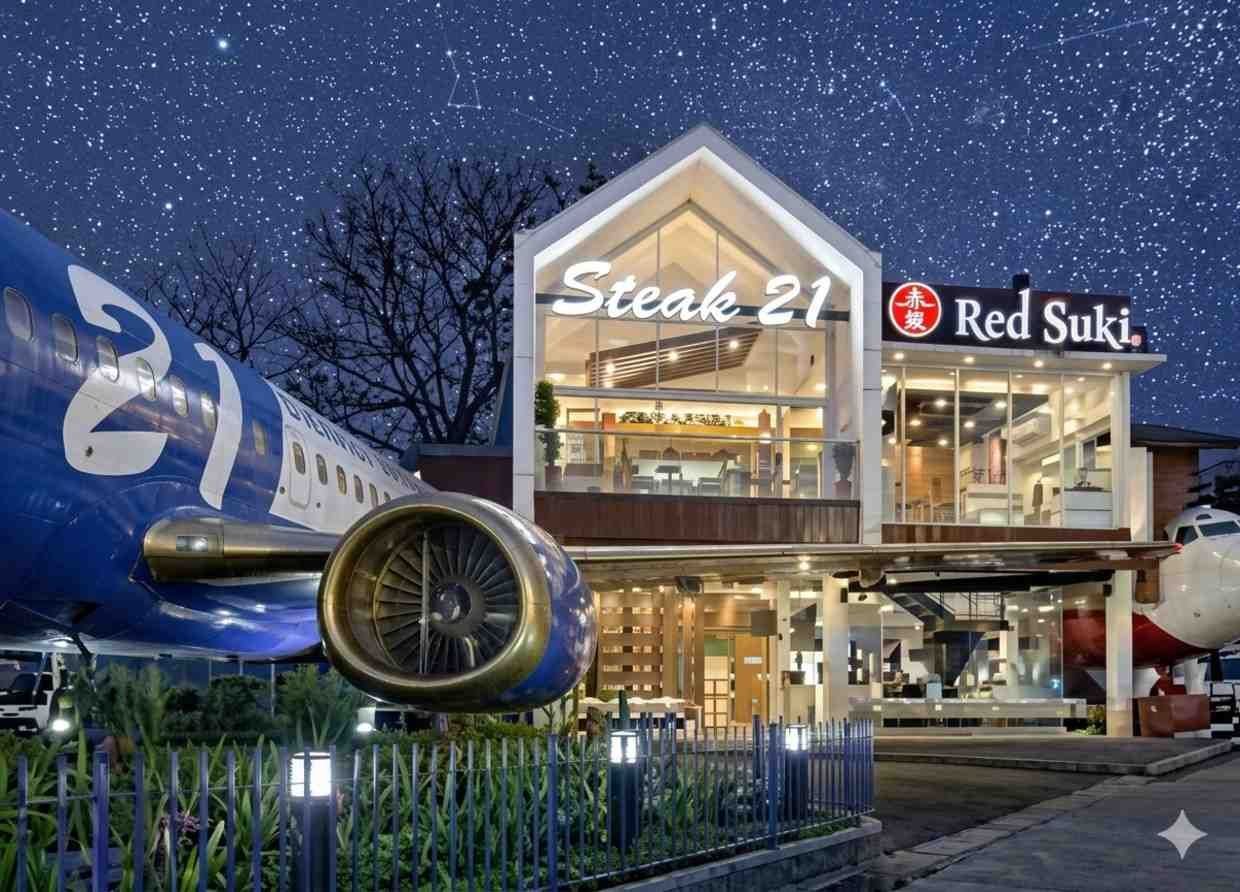 STEAK 21 JET AIRCRAFT: ELEVATING CULINARY LUXURY IN BEKASI